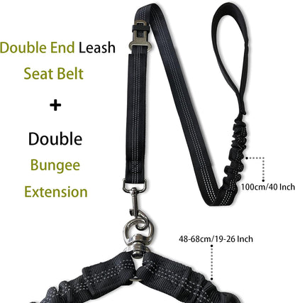 Double Dog Leash, Dual Leash for Dogs 360° No Tangle Two Dogs Leash Adjustable Tangle Free Double Leash for Medium Large Dogs Walking Training